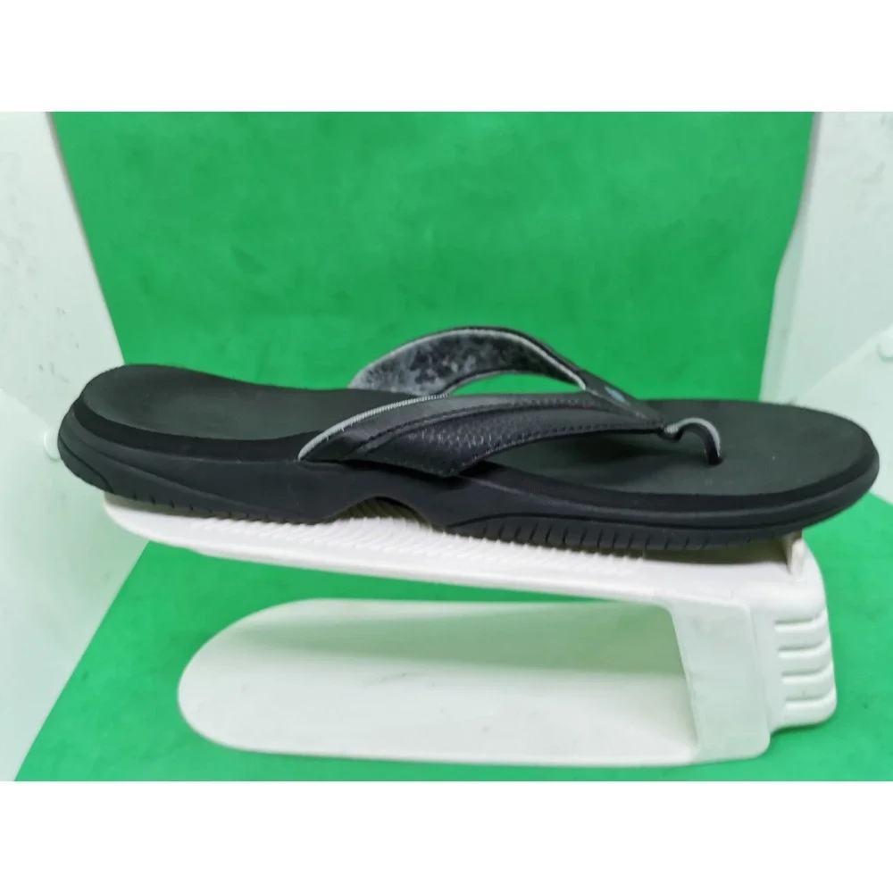 New Balance Womens W6090BK Flip Flop Thongs Comfort Black Size 11